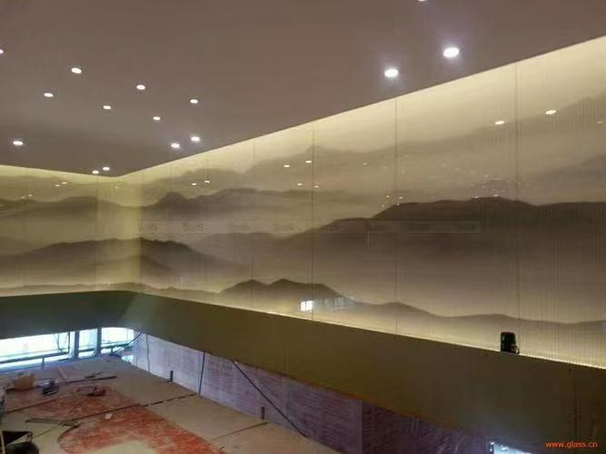 可定制山水画玻璃