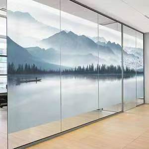 可定制山水画玻璃