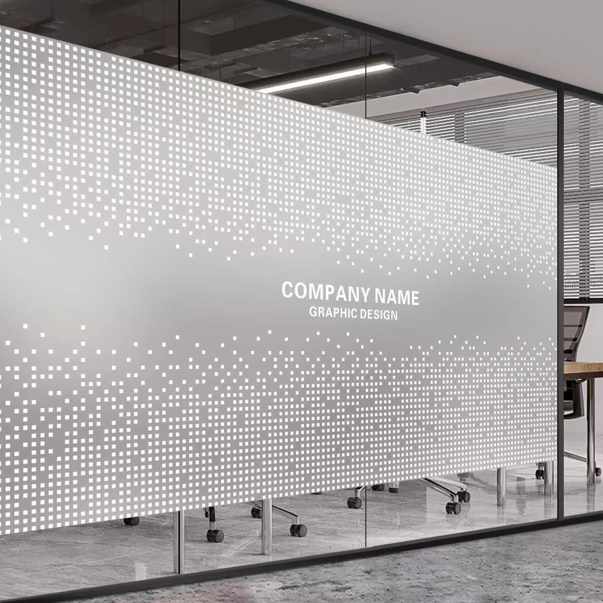 可定制圆点渐变玻璃v